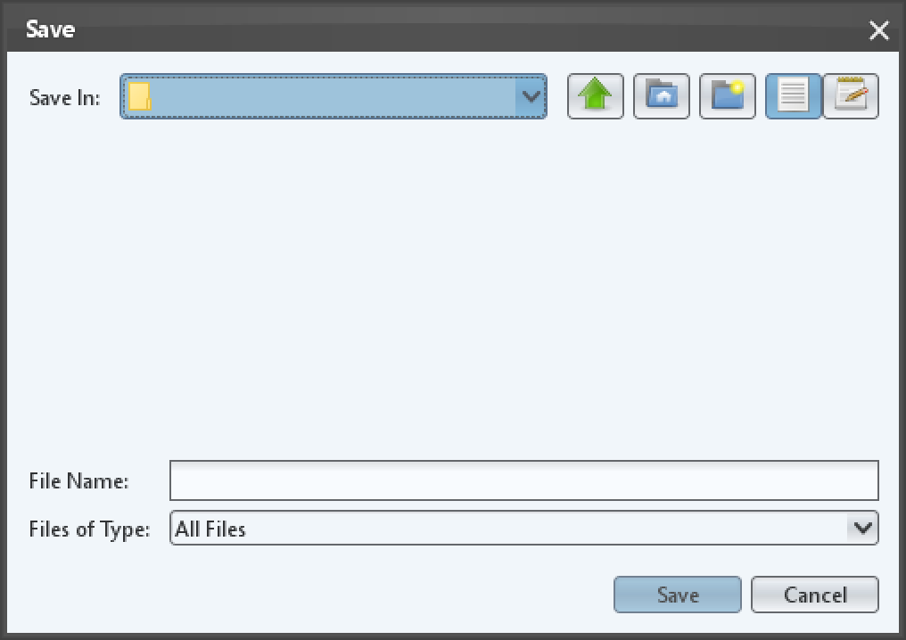 Export data - save as