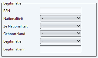 Personaldata screen - id section